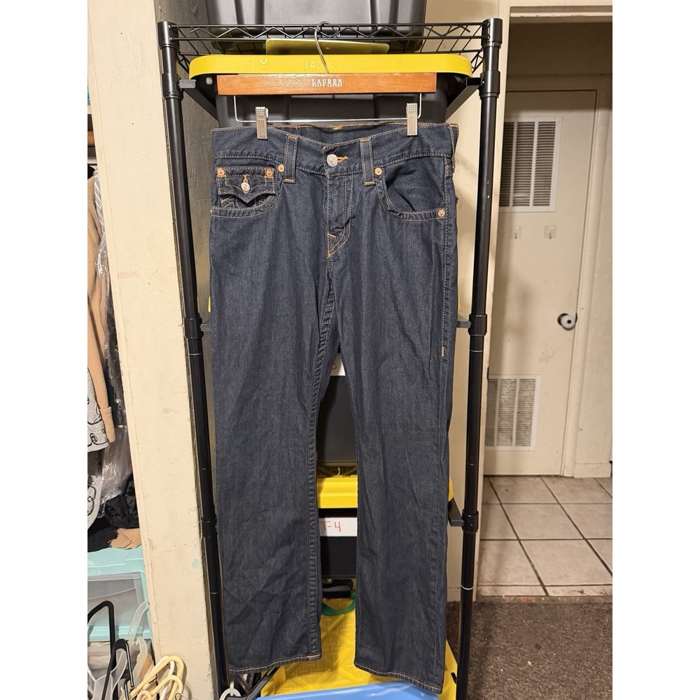 True Religion Jeans Straight Leg 30 X 31 Dark Wash